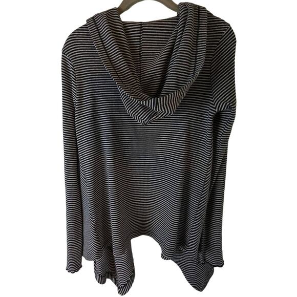 Calvin Klein Performance Small Striped Hooded Cardigan Quick Dry Women’s Top - Picture 2 of 16